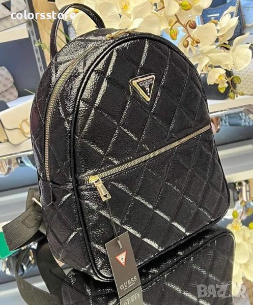 Луксозна Черна раница Guess код DSA45, снимка 1