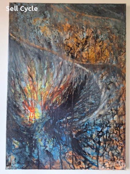 ✅КАРТИНА МАСЛО - ЕЗЕКИЛ - 50/70 СМ.❗, снимка 1