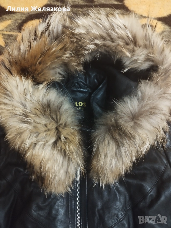 Дамско яке, естествена кожа,ХЛ, снимка 1