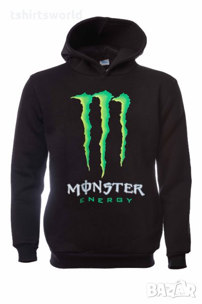 Нов мъжки суичър с трансферен печат MONSTER, снимка 1