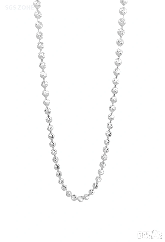 Сребърна верижка от Италия с родиево покритие, снимка 1