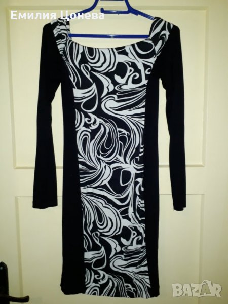 Рокля черно и бяло, снимка 1