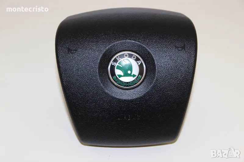 Airbag волан Skoda Octavia II (2004-2008г.) 1Z0 880 201 S / 1Z0880201S / ляв airbag / четирилъчев, снимка 1