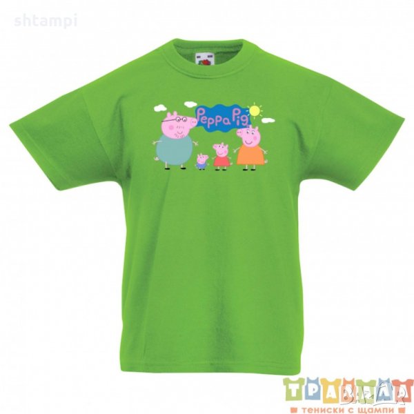 Детска тениска Peppa pig Family 2, снимка 1
