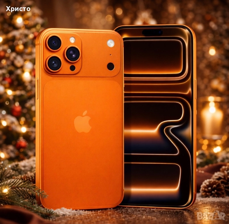 НОВО!!! Apple iPhone 17 Pro Max, 512GB, 5G, Cosmic Orange + подарък оригинален адаптер Apple, снимка 1