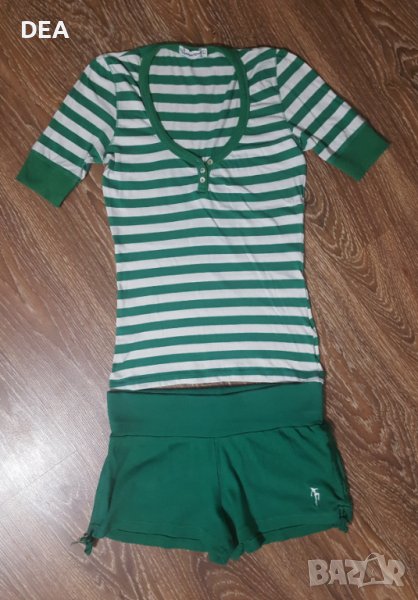 Зелена тениска+къс панталон TERRANOVA M/Л-8лв. НАМАЛЕНИЕ, снимка 1