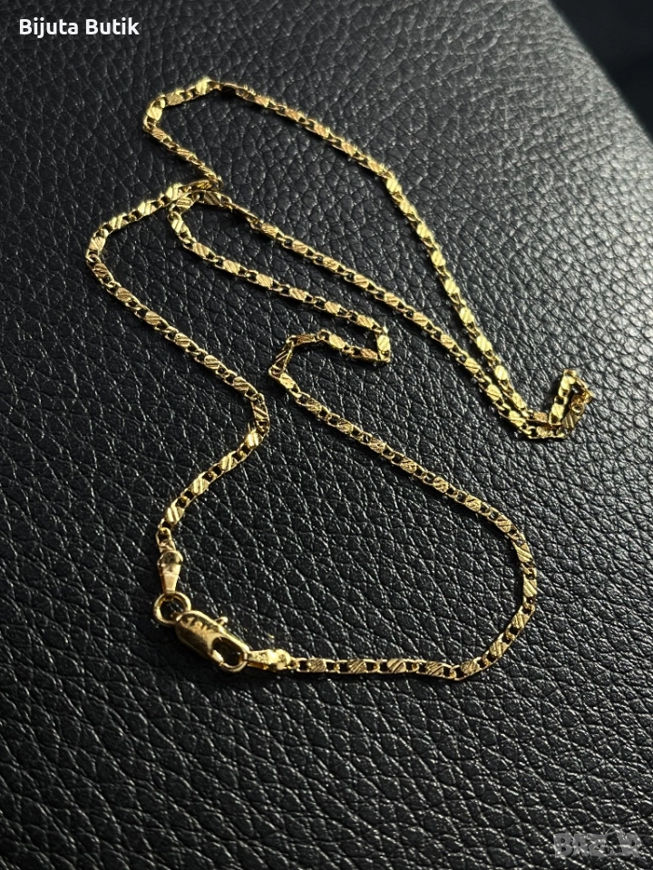 Позлатено Синджирче - 18К, снимка 1