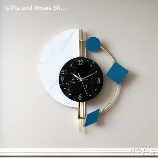 Нов модел стенен часовник - метал и пластмаса, снимка 1