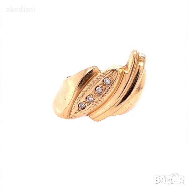 Златен дамски пръстен 5,75гр. размер:53 14кр. проба:585 модел:21171-1, снимка 1