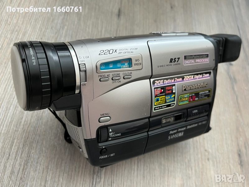 SUPER-VHS-C ET видеокамера като нова Panasonic NV-RS7EG, снимка 1
