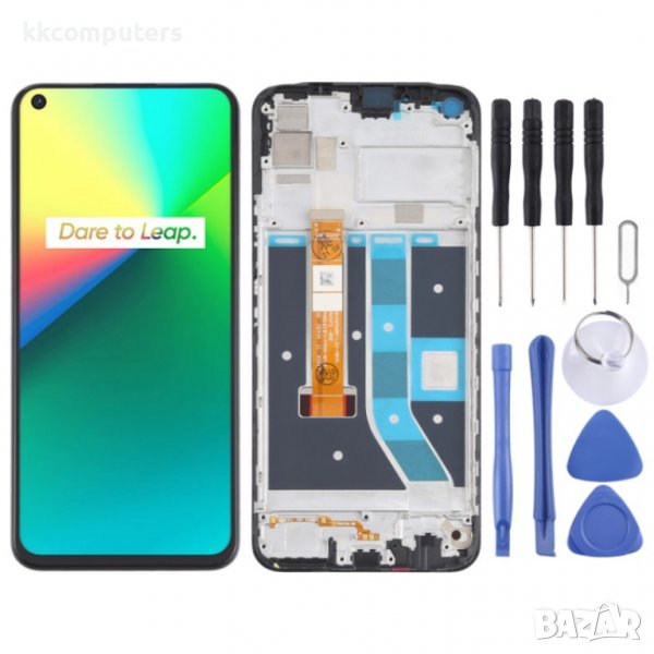 LCD Дисплей и Тъч Скрийн с Рамка за OPPO Realme 7i RMX2103, снимка 1