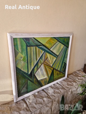 Венко Петров автор масло Кюстендил платно композиция , снимка 6 - Картини - 50894112