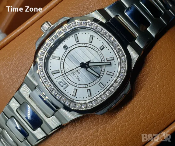 Patek Philippe Nautilus 32mm White Gold Diamond Дамски Различни Варианти, снимка 7 - Дамски - 47991324