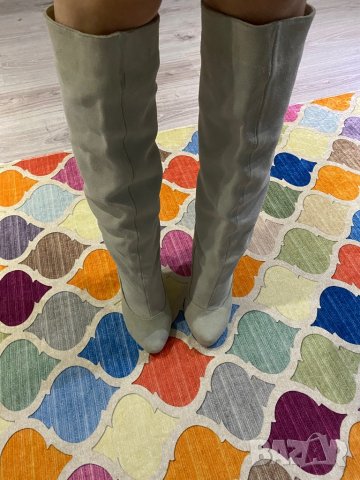 Ботуши естествен велур, снимка 3 - Дамски ботуши - 35142853