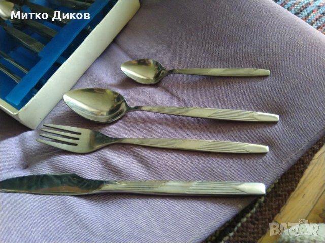 Triangle комплект 24 броя вилици лъжици и ножове нови, снимка 9 - Прибори за хранене, готвене и сервиране - 44049643