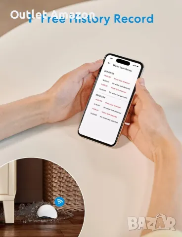 Сензор за изтичане на вода Meross Alexa с Apple HomeKit

, снимка 3 - Други стоки за дома - 47859002