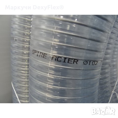 Маркуч за Храни, Напитки, Гранули и Абразивни частици  с метална спирала - SPIRE ACIER, снимка 5 - Други машини и части - 23305052