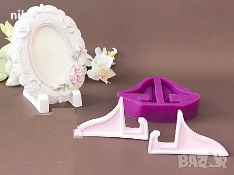 дисплей стойка къса статив стенд за рамка пано силиконов молд форма калъп гипс смола