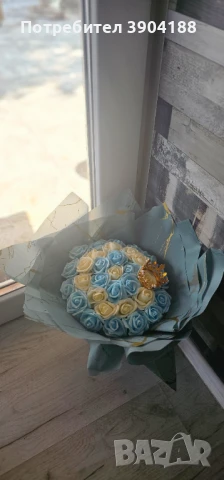 Букет, снимка 3 - Изкуствени цветя - 51305585