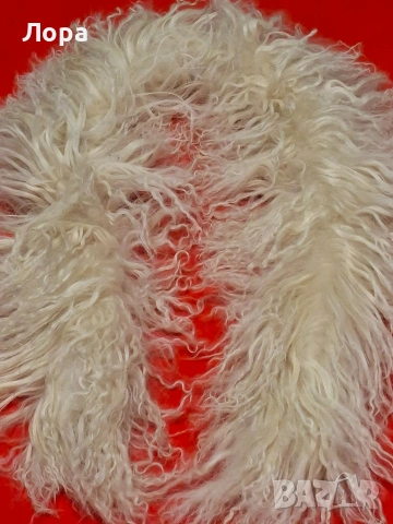 Дамски шал естествен косъм лама