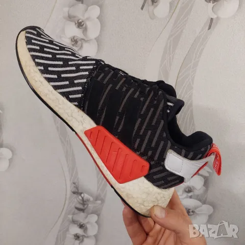 маратонки  Adidas NMD R2 Prime Knit Black White номер 43-44, снимка 15 - Маратонки - 35778771