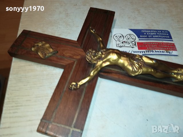 кръст от франция с христос 0712231448, снимка 1 - Антикварни и старинни предмети - 43311571