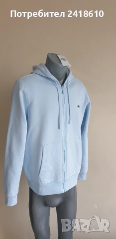 Lacoste Classic Fit Full Zip Hoodie Mens Size 4 - M НОВО! ОРИГИНАЛ! Мъжка Качулка с цял цип!, снимка 16 - Спортни дрехи, екипи - 53203721