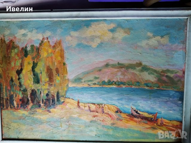 стара картина-пейзаж, снимка 2 - Картини - 26240469