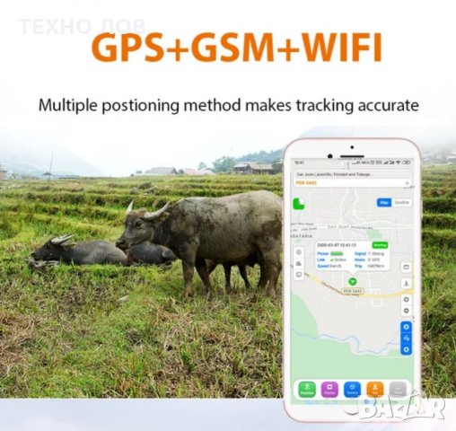GPS IP-67 ТРАКЕР ЗА КУЧЕТА КОНЕ КРАВ И ДР ДОМАШНИ ЖИВОТНИ С БЕЗПЛАТНО ОНЛАЙН ПРОСЛЕДЯВАНЕ ВОДОУСТОЙЧ, снимка 2 - Други стоки за животни - 33871243