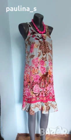 Четири различни броя / Памучна зелена рокля "S'Oliver", "H&M", " GanJana" , снимка 16 - Рокли - 14642612