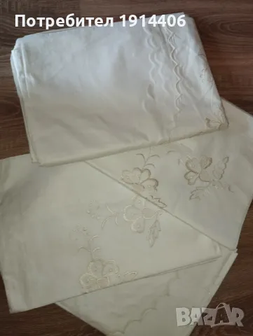 Спален комплект с бродерия - 2 бр.