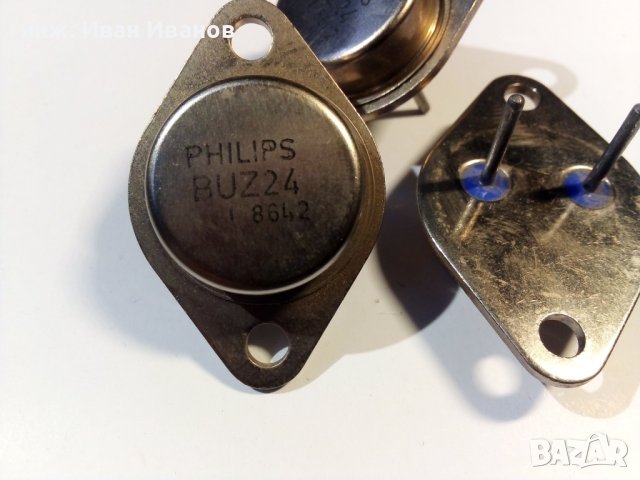 MOSFET транзистори BUZ24 PHILIPS 100V, 32A, 125W, 0R06, Корпус: ТО-3