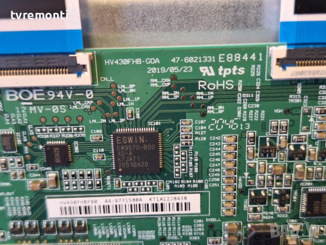 TCON HV430FHB-GOA 47-6021331 HV430FHBF90 for 43 inc DISPLAY for, Panasonic TX-43JS360 DISPLAY VES430, снимка 2 - Части и Платки - 43686700