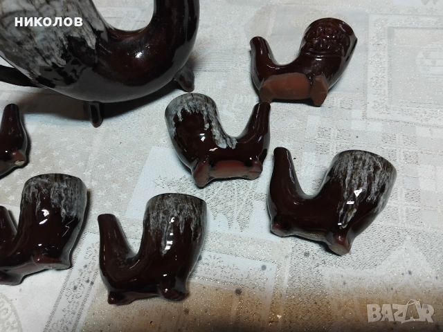 СЕРВИЗ ЗА ГРЕЯНА РАКИЯ, снимка 8 - Антикварни и старинни предмети - 53249237