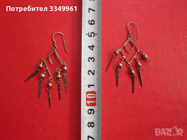 Страхотни сребърни обеци обици 925