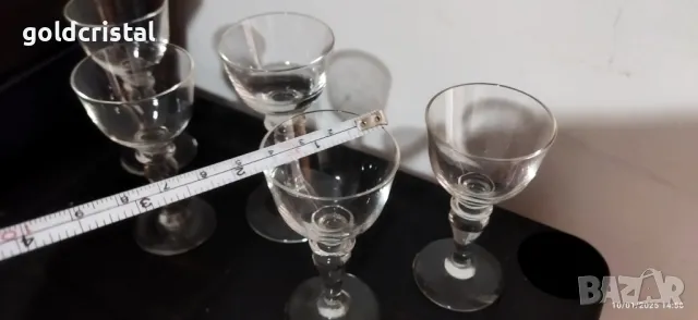 Ретро стъклени чаши чашки, снимка 4 - Антикварни и старинни предмети - 48629902