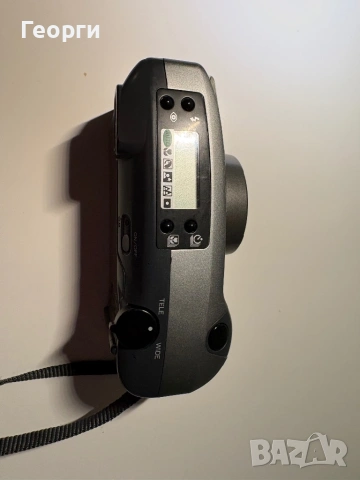 Лентов фотоапарат Minolta Riva zoom 140 ex + филм и две батерии, снимка 5 - Фотоапарати - 53307256