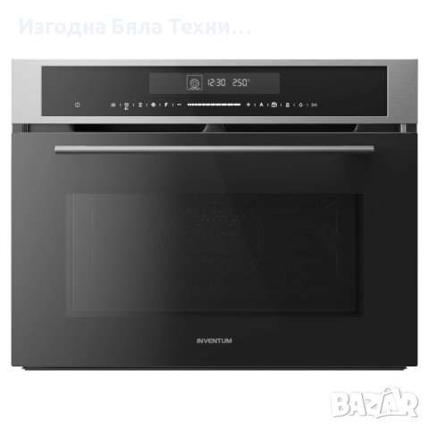 Фурна с микровълнова - 50 л - Ниша 45 см - Черна/неръжд Inventum IMC4535RT, снимка 11 - Печки, фурни - 43685076