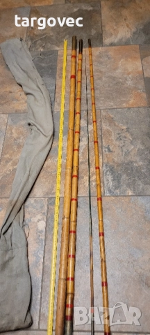 старинна бамбукова рибарска пръчка, снимка 4 - Антикварни и старинни предмети - 51835432
