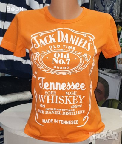 Нова дамска тениска с трансферен печат JACK DANIELS, Джак Даниелс, Уиски, снимка 3 - Тениски - 28271979