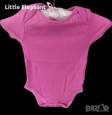 Боди с къс ръкав за 18-24 мес момиченце"Love",Англия/ново
