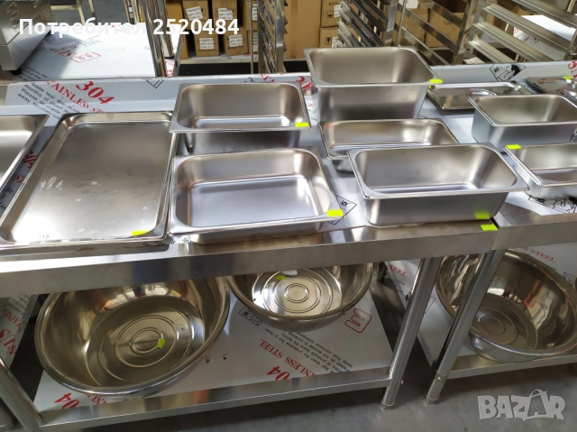 Гастронорми /тави/ и капаци от неръждаема стомана! Плътни и перфорирани!ХИТ Цена 10лв/5,11€, снимка 18 - Обзавеждане на кухня - 37365149