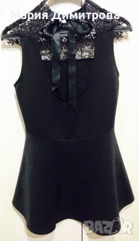 Актуален потник с дантела, снимка 2 - Корсети, бюстиета, топове - 38947852