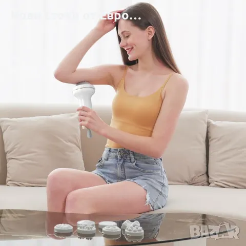 Антицелулитен масажор WALALLA, 8 сменяеми глави, 5 режима, 6 интензитета, бял, снимка 6 - Масажори - 48850970