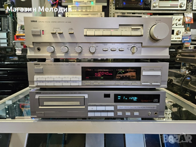 Страхотна аудиосистема YAMAHA В отлично техническо и визуално състояние. Усилвател Yamaha AX-500 + т