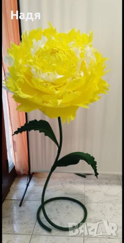 Цветя от креп хартия за декорация фотосесия парти танци