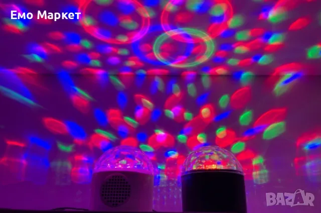 Преносима LED нощна Bluetooth диско лампа с колонка, снимка 3 - Bluetooth тонколони - 49263373