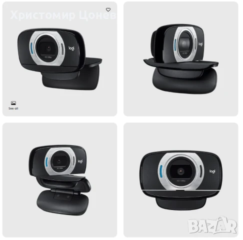 Logitech C615 1080p Full HD камера, снимка 2 - Камери - 51290106