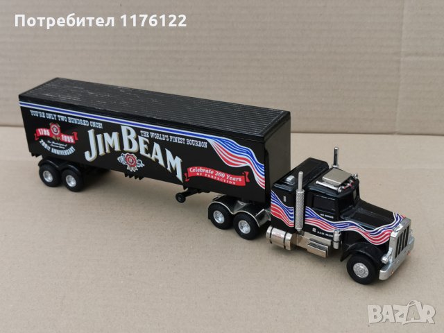 Matchbox Collectible SuperKings Peterbilt Jim Beam Truck Камион, снимка 1 - Коли, камиони, мотори, писти - 35221555