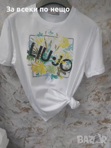 Liu-Jo Дамска Тениска👚Дамска Блуза С Къс Ръкав Лиу-Джо-Налични различни модели и цветове Код LFS283, снимка 4 - Тениски - 49019437